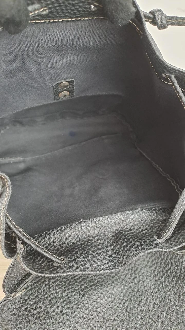 Reversible flap backpack / Vintage / Black / Unisex / Faux leather / 124 – photo 10